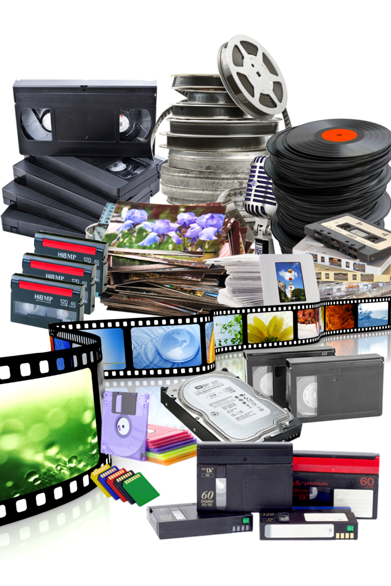 All forms of media in a montage - Media Transfer Pros