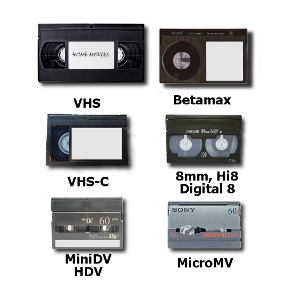 Different videotape formats - Media Transfer Pros